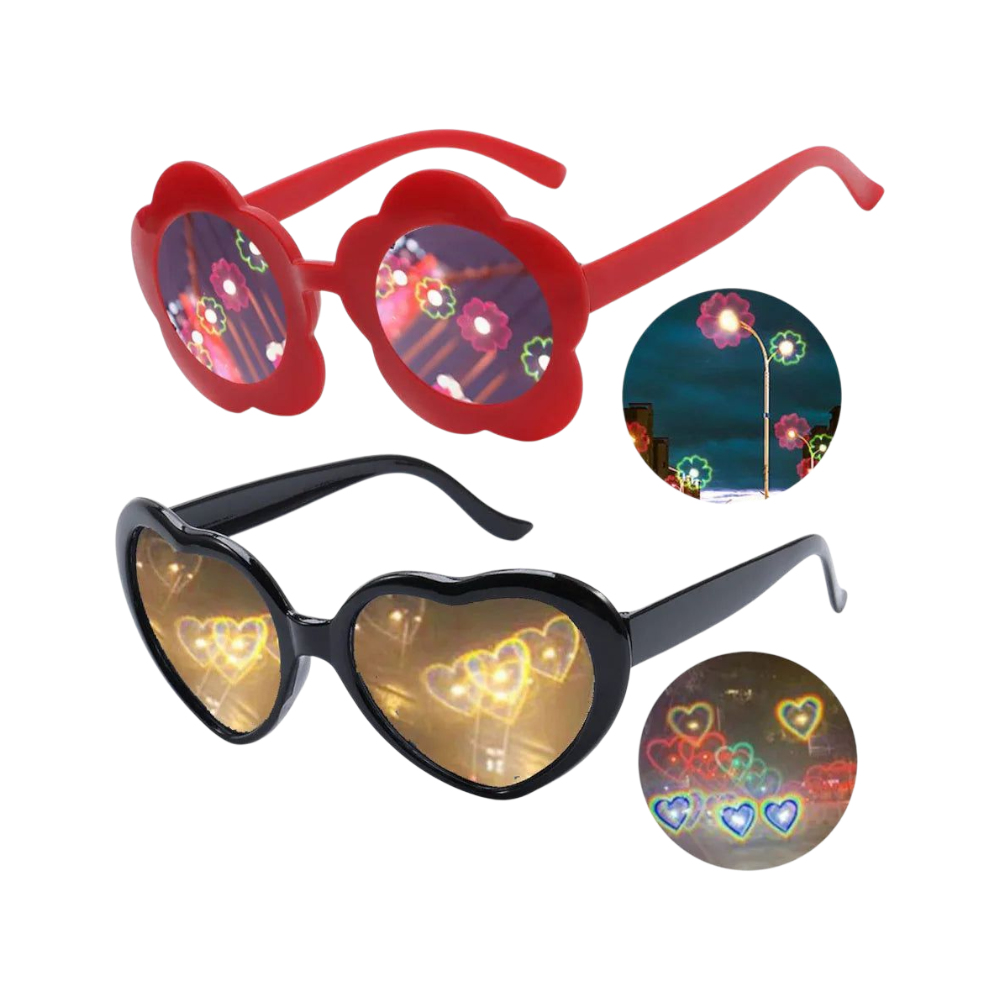 Crystal Heart Glasses